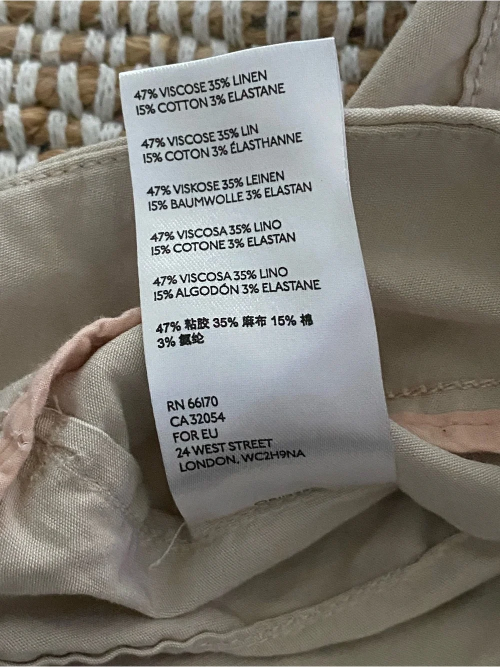 Anthropologie linen blend